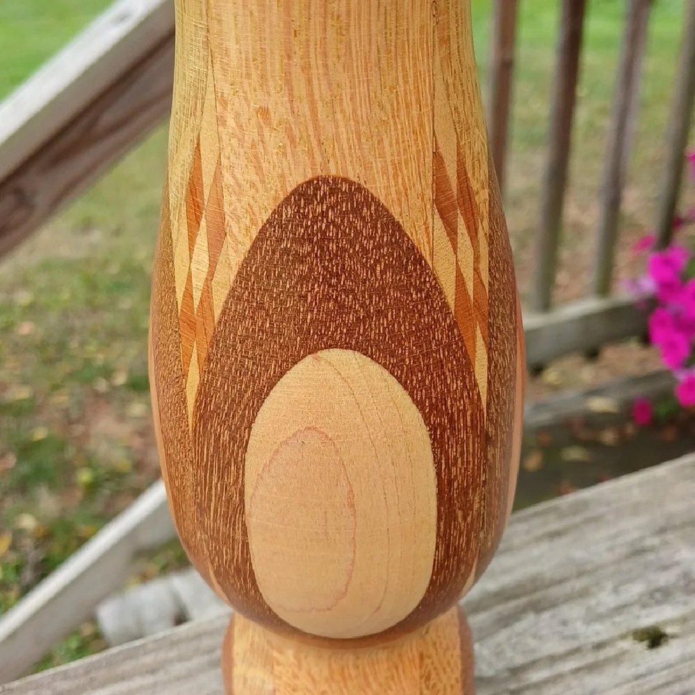 Wood Inlay Vase 10